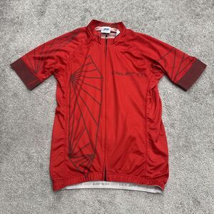Voler Caletti Cycling Jersey Womens XS Red Full Zip Short Sleeve Biker Sports